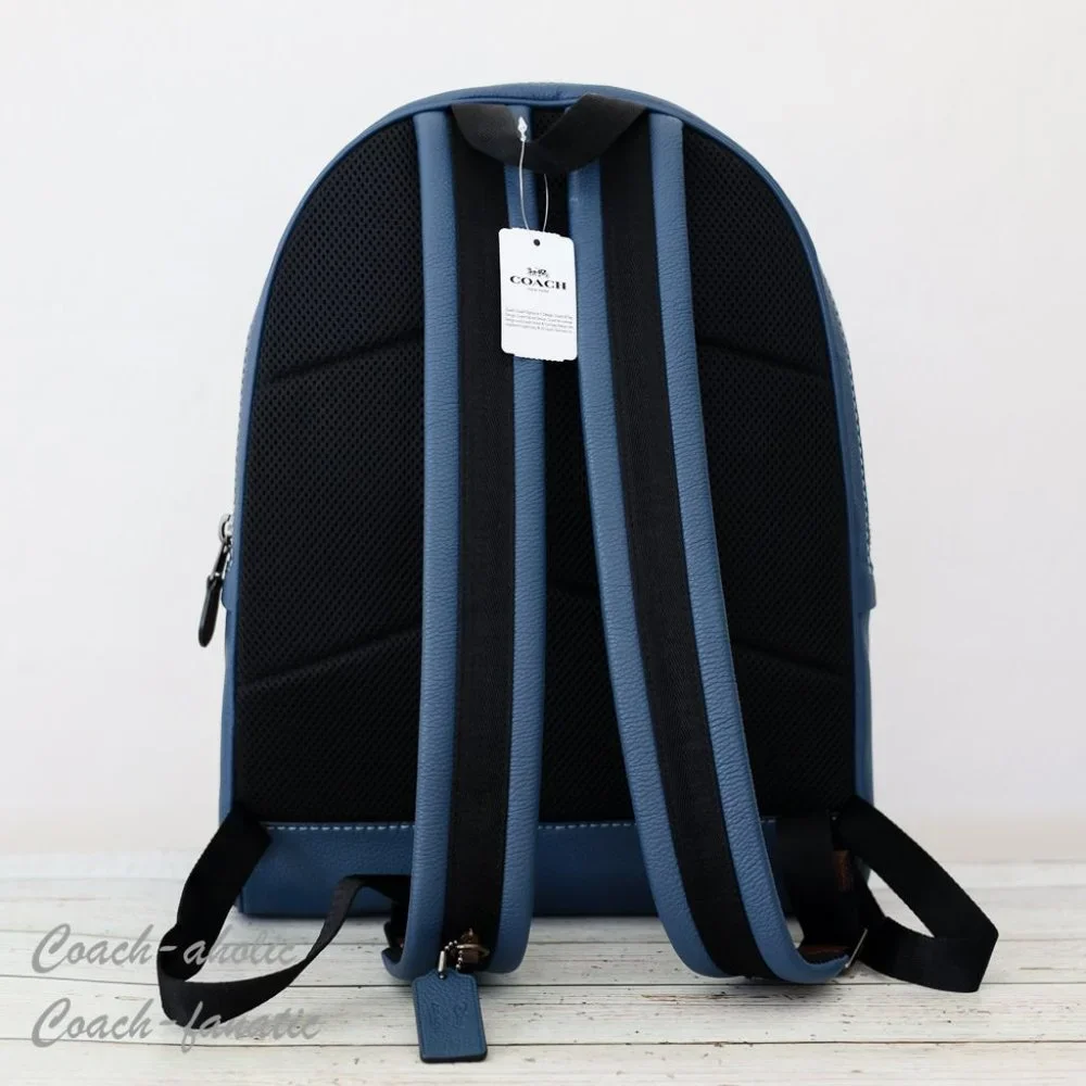 NWT 78564 Disney X Coach Academy Leather Backpack With Mickey in Denim - Picture 7 of 12